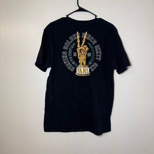 Vans Men’s Black Tee with Gold Graphic